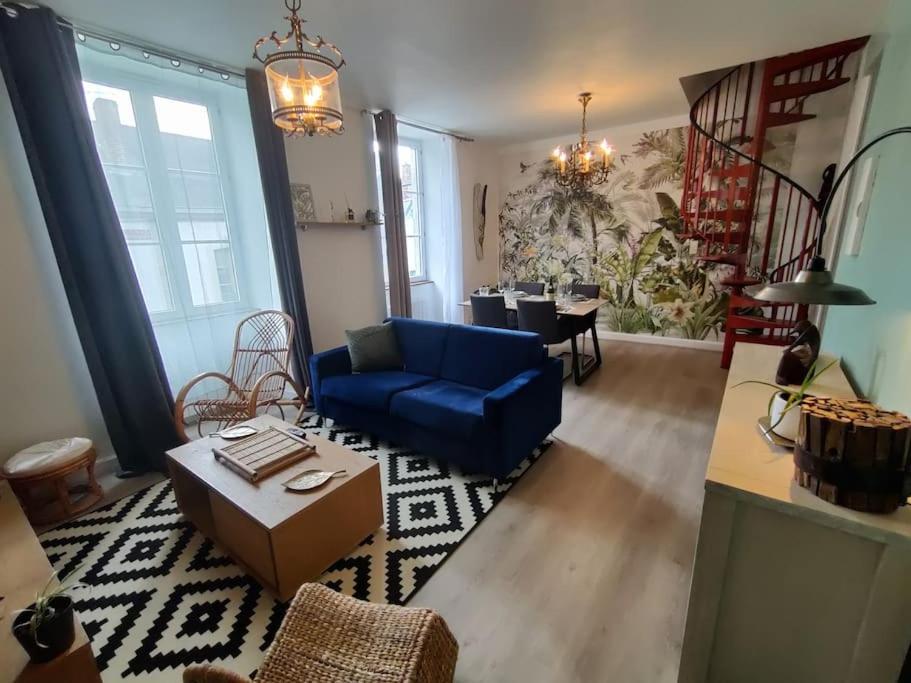 Le Tropica Appartement 2 Chambres, Plein Sud Centre Ville De Vitre ภายนอก รูปภาพ